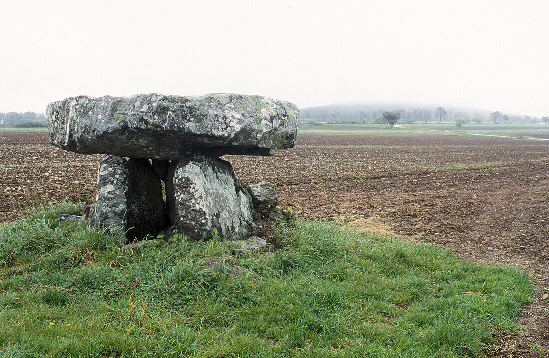 Menez Lie dolmen. Finistère, Brittany, France