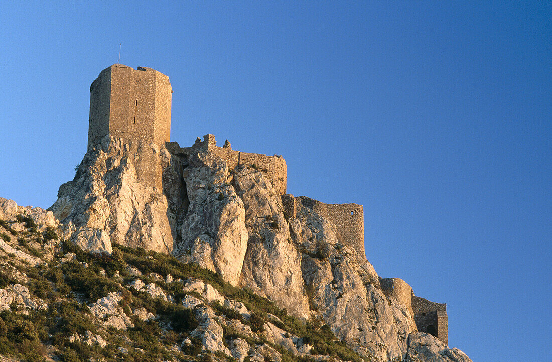 Cathar Castles: Quéribus. Corbières, Aude, France