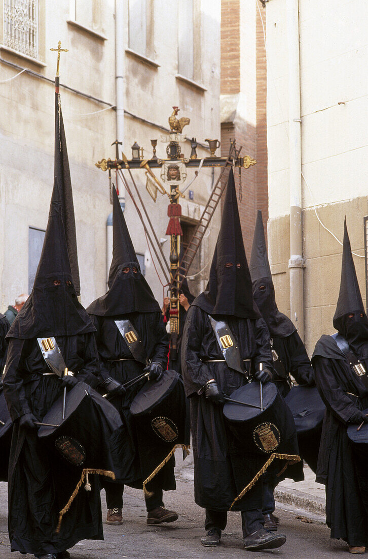 Procession de la Sanch, Holy Week procession. Perpignan, France