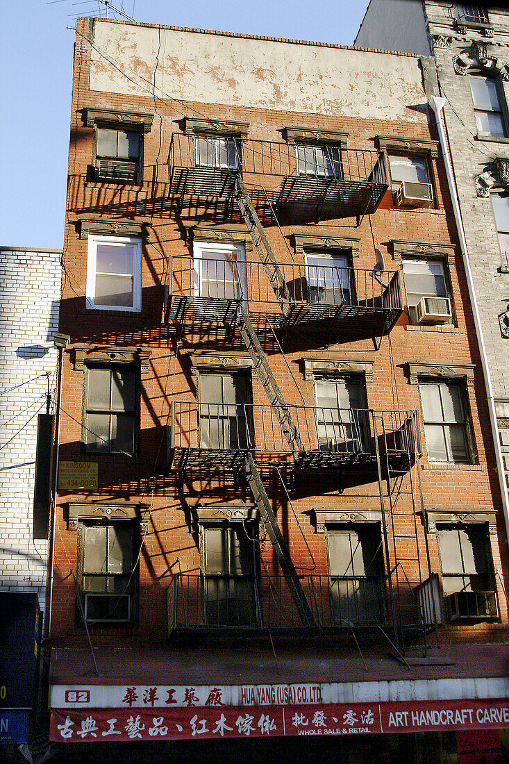 Escape route, Chinatown, New York City, USA