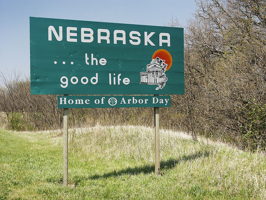 Welcome To Nebraska Sign License Image 70190869 Lookphotos