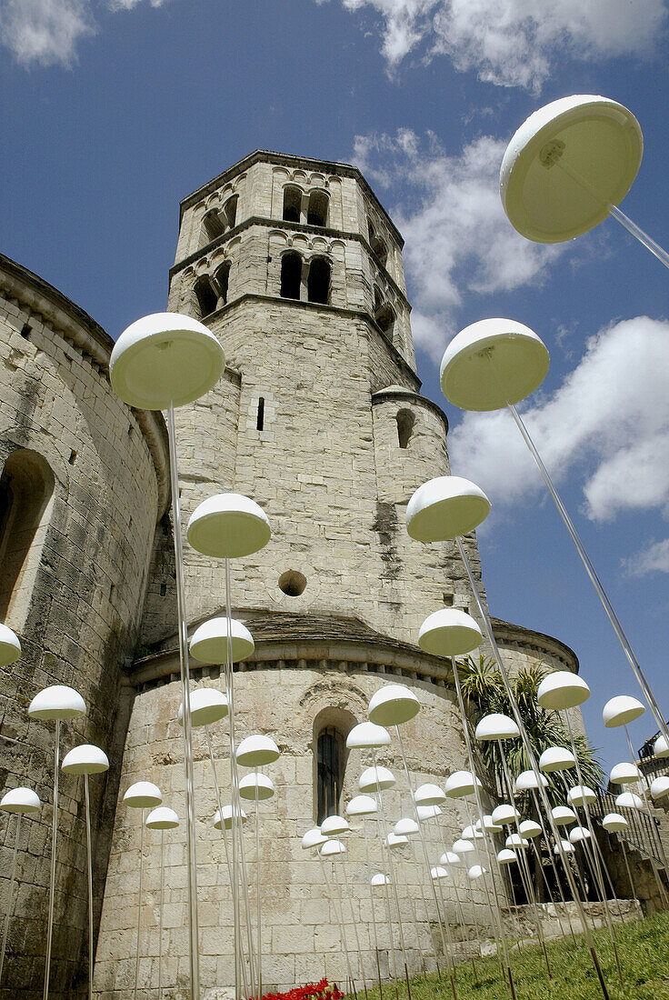 Church of Sant Pere de Galligants monastery, Girona. Catalonia, Spain