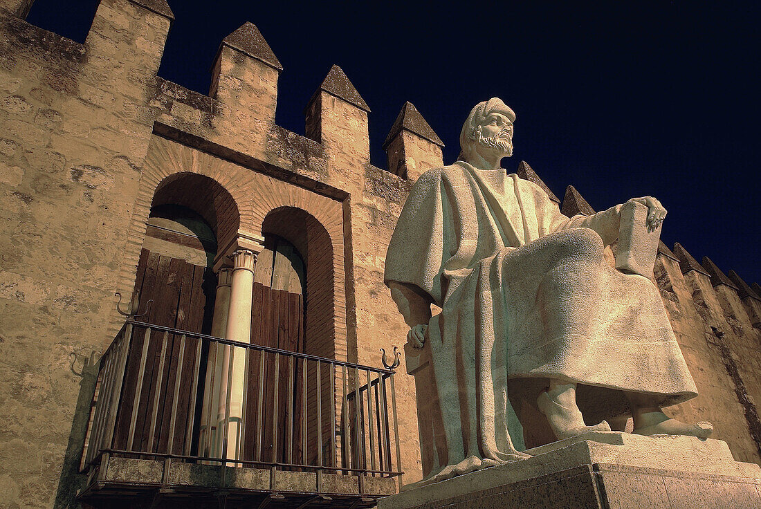 Statue of Averroes, Córdoba. Andalusia, Spain