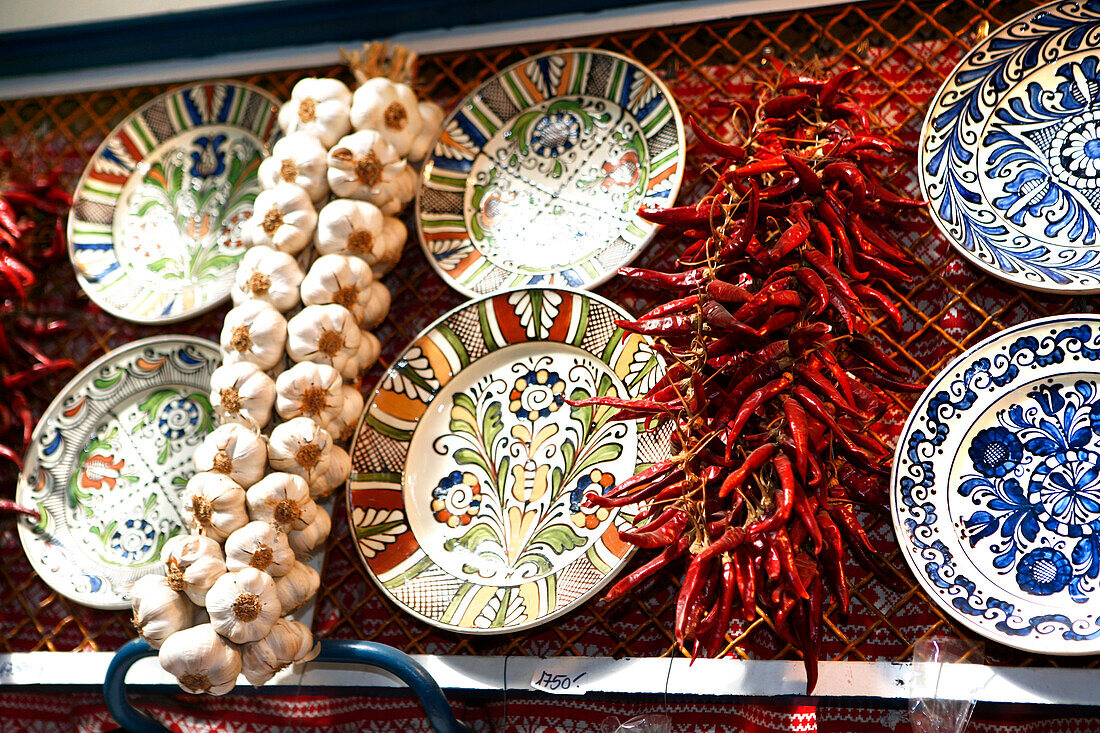 In the Big Market Hall, Nagyvásárosarnok, Budapest, Hungary