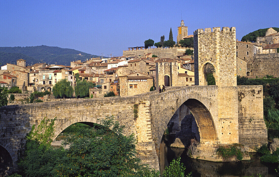 Besalú medieval town. Girona province, Catalonia, Spain