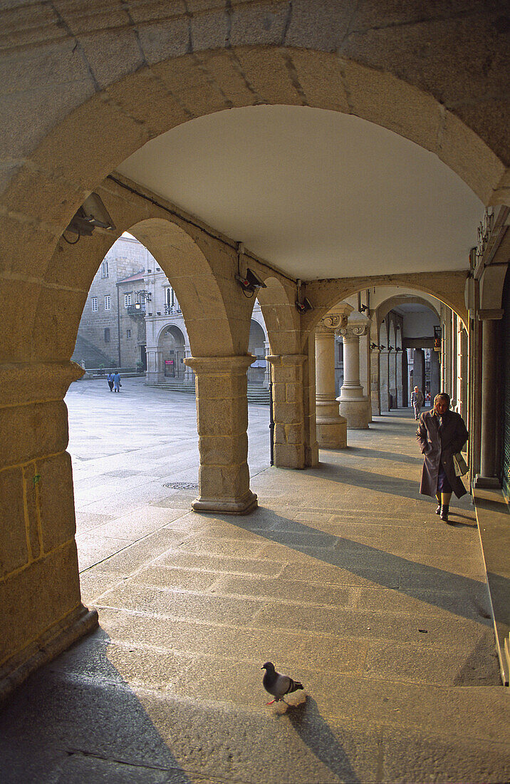 Main Square, Orense, Galicia, Spain