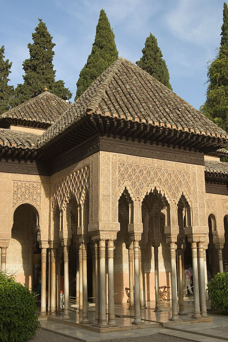 Court of the Lions, Alhambra. Granada. Andalusia, Spain