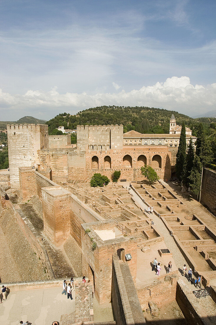 Alcazaba, Alhambra. Granada. Andalusia. Spain