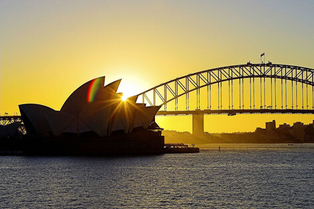 Sydney Opera House and Harbour Bridge,Sydney Australia.