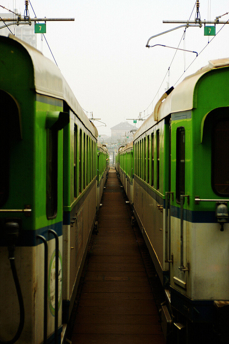 Trains. Milan. Italy.