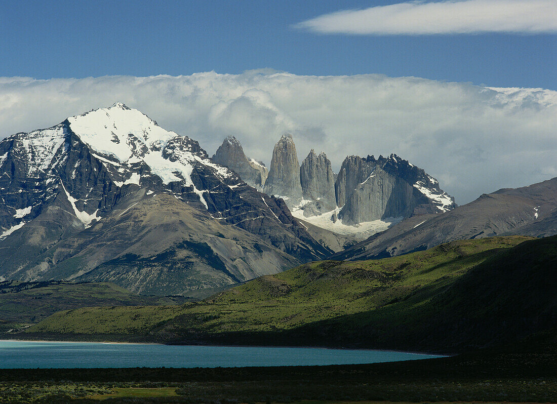 Landschaft, Torres del Paine Nationalpark, Anden, Patagonien, Chile, Südamerika