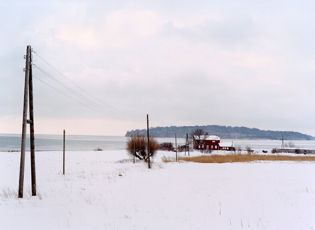 House at coast of Baltic Sea, Muglitz, Mecklenburg-Western Pomerania, Germany