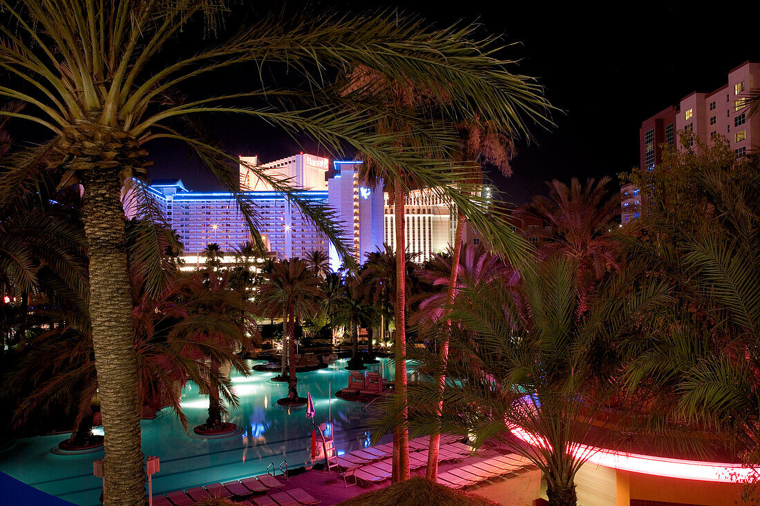 Pool des Flamingo Hotel and Casino in Las Vegas, Las Vegas, Nevada, Vereinigte Staaten von Amerika