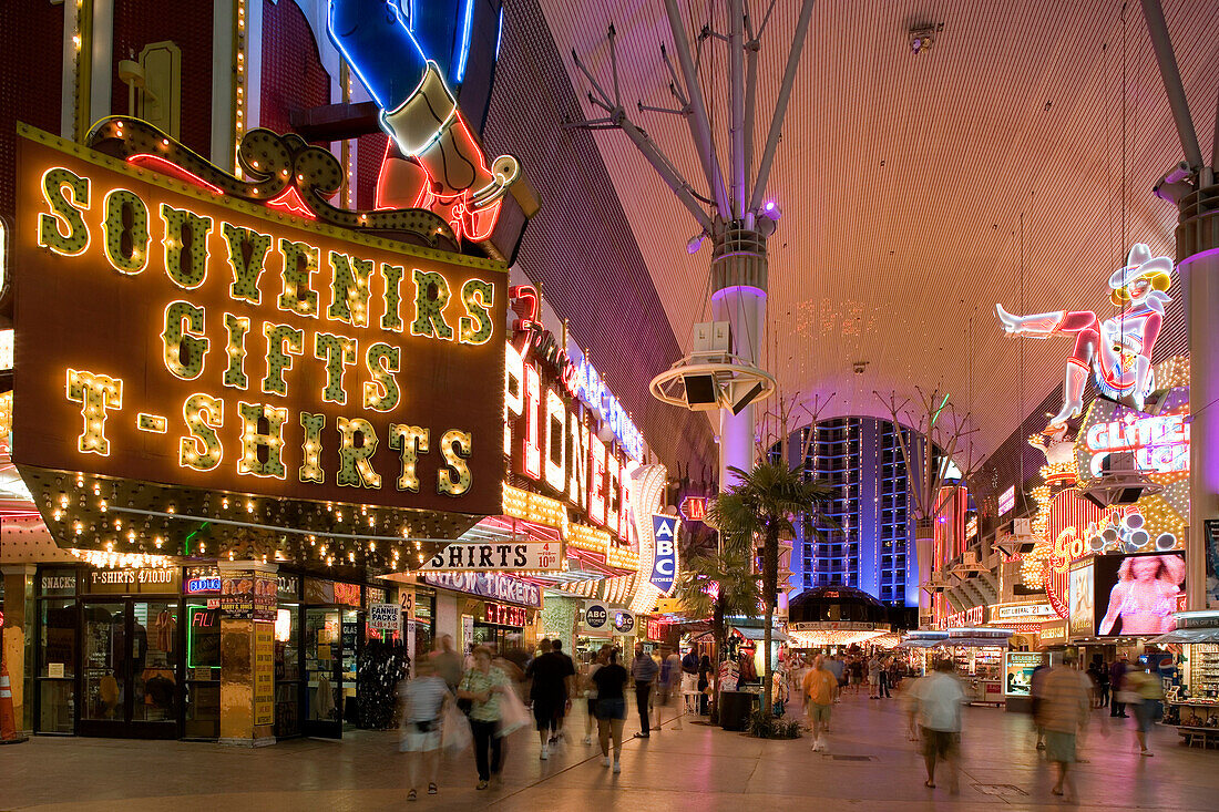 The Freemont Street Experience in Downtown Las Vegas, Las Vegas, Nevada, USA