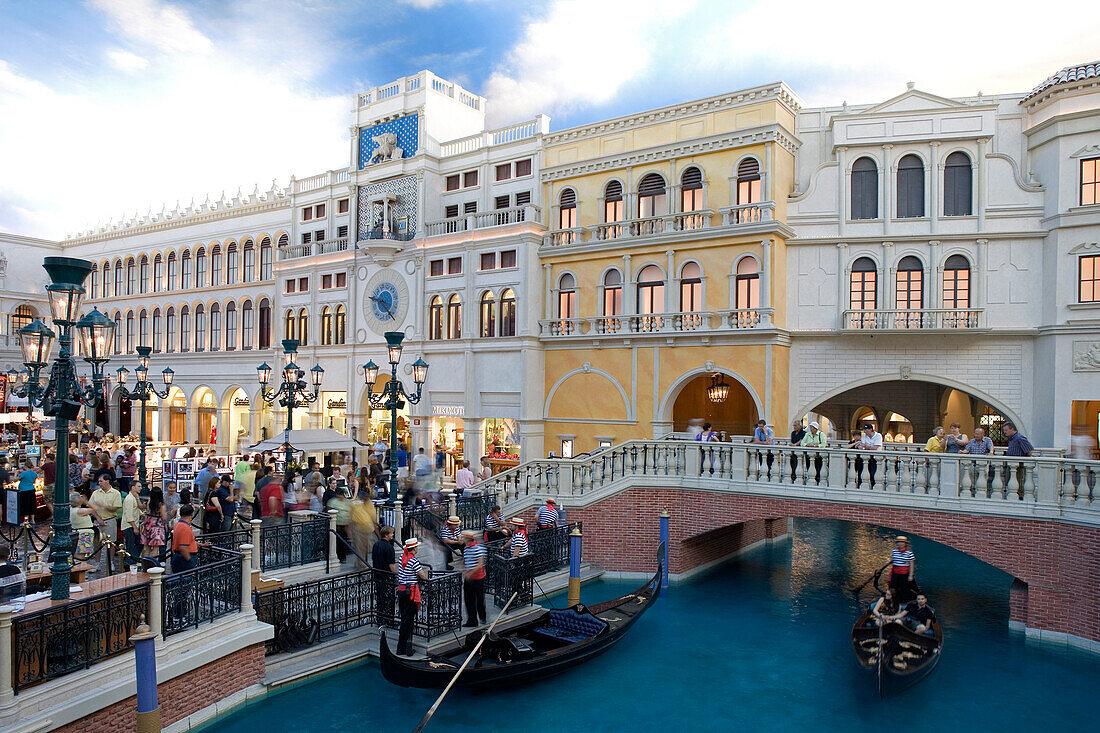 Grand Canal at the Venetian Hotel in Las Vegas, Nevada, USA