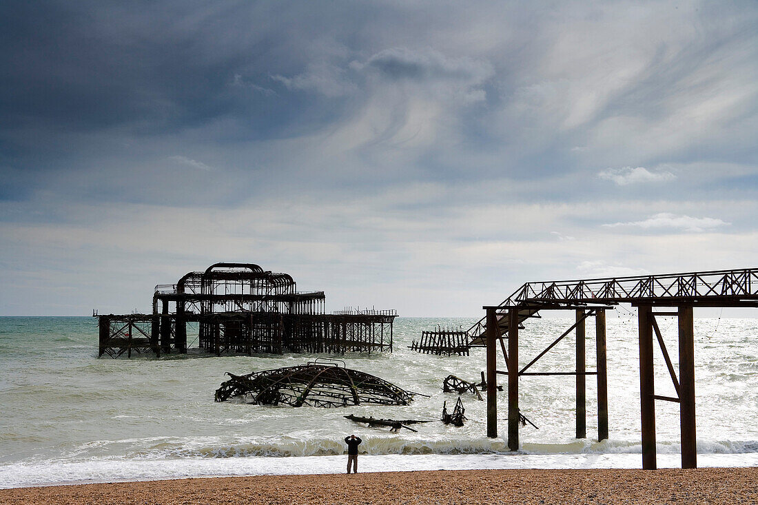 Europa, England, East Sussex, West Pier in Brighton