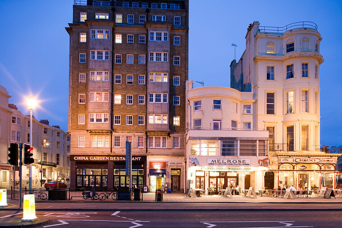 Europe, England, East Sussex, seaside-resort architecture in Brighton