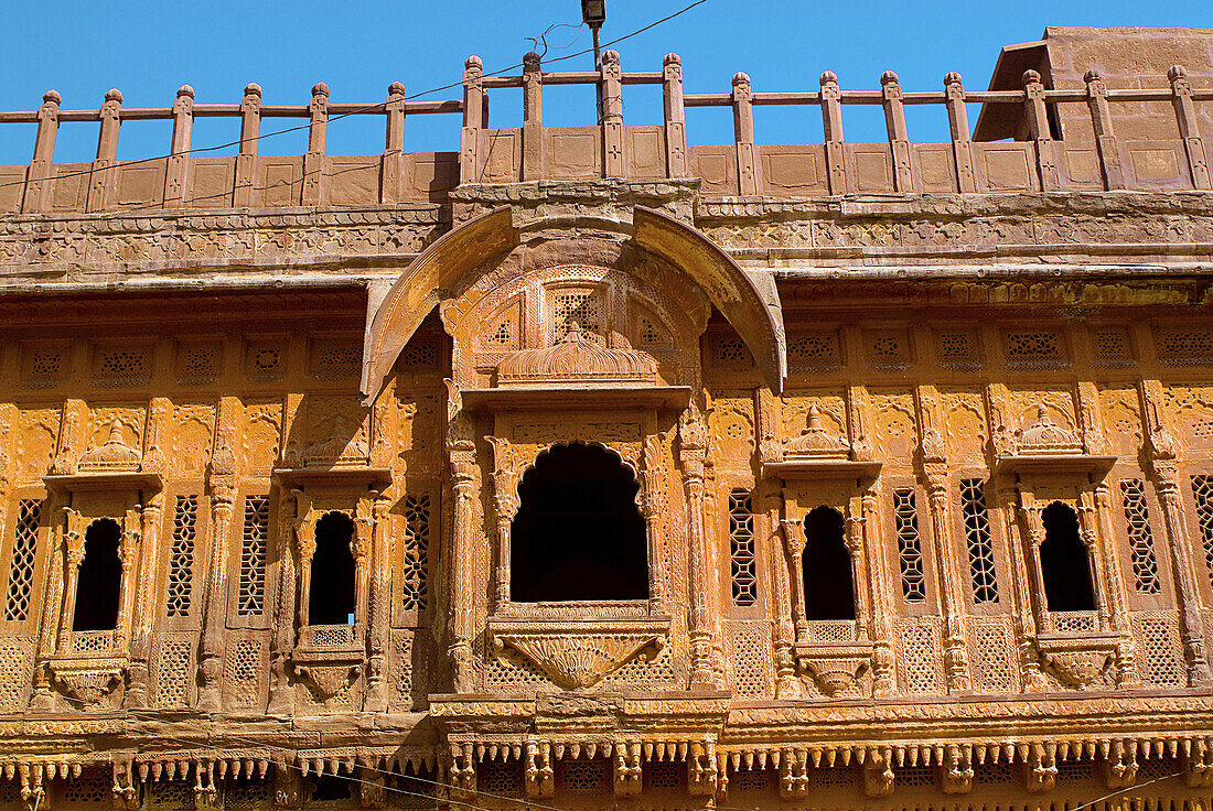 Building facade, Jodhpur, Rajasthan, India