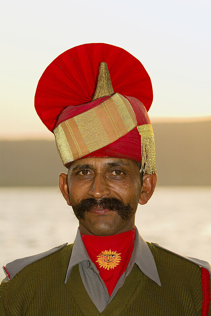 Palace Guard, City Palace, Udaipur, Rajasthan, India