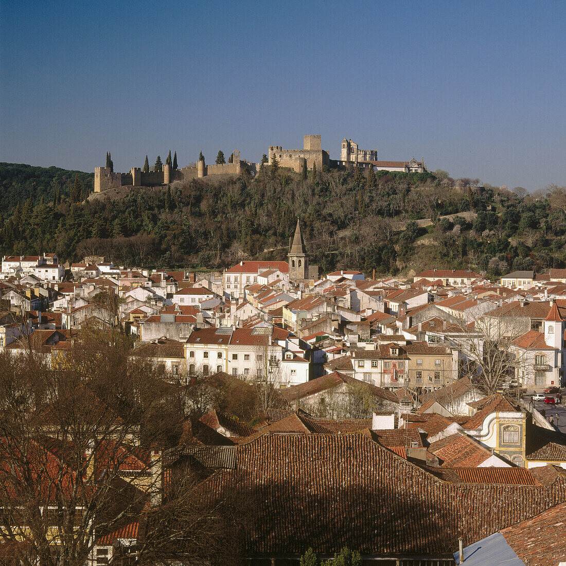 City and Church of the Convent of Christ, Tomar. Portugal