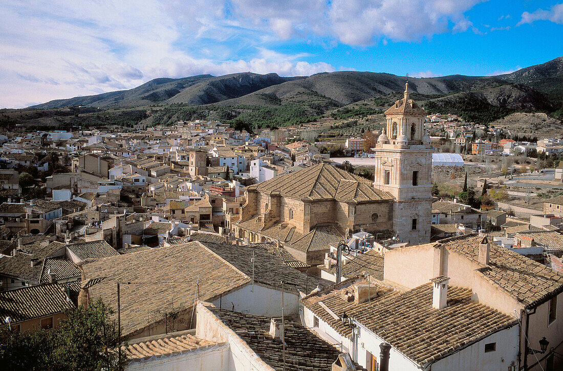 Caravaca de la Cruz. Medieval neighbourhood. Salvador church. Murcia province. Spain.