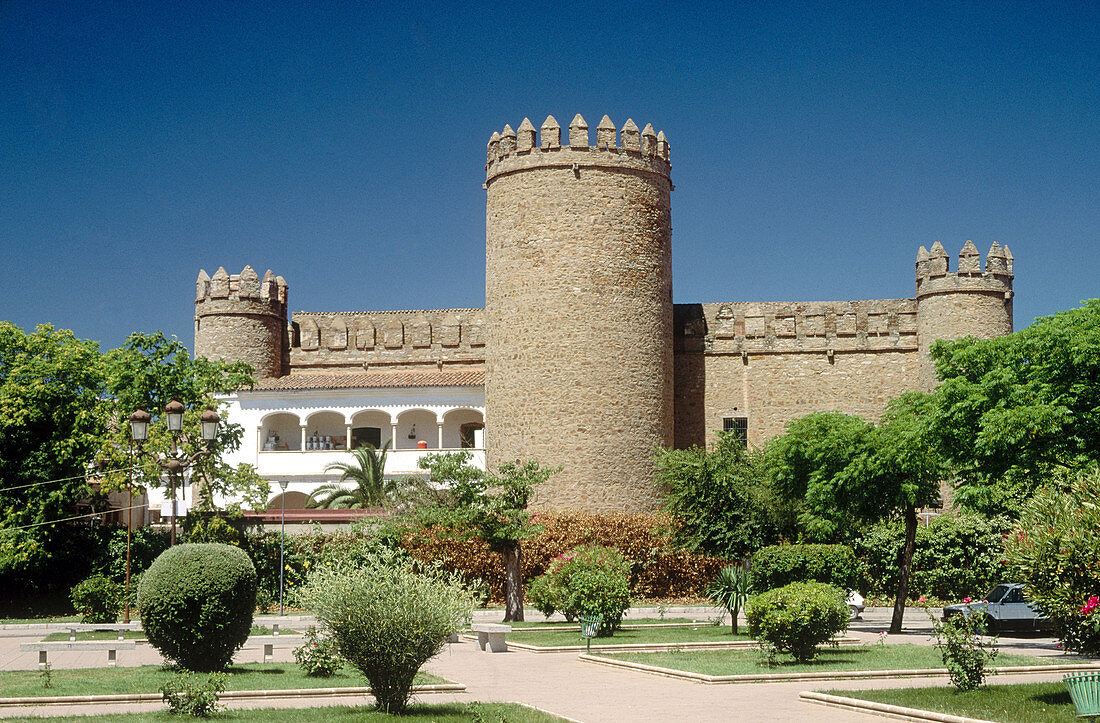 Parador de turismo, old Duques de Feria Alcázar. XV-XVIth centuries. Zafra. Badajoz province. Extremadura. Spain