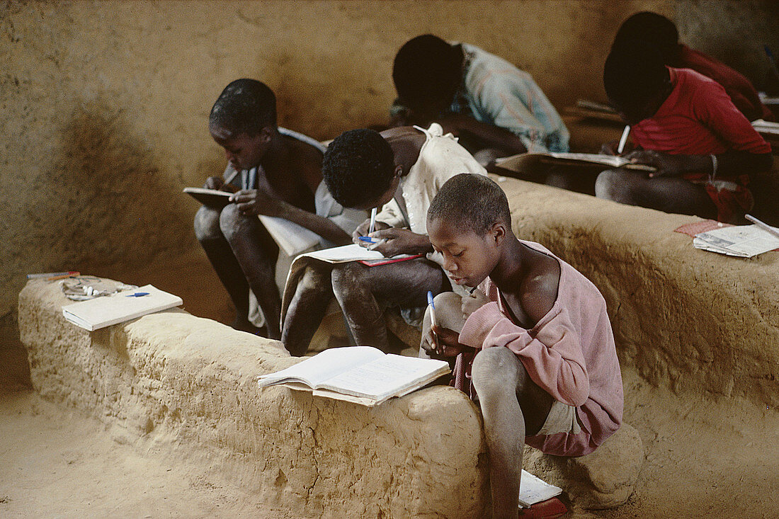 Scrubland school. Dogon Country. Mali