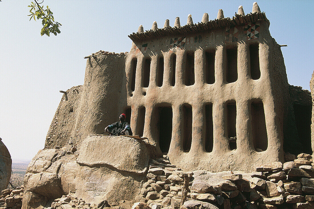 Clay architecture. Dogon Country. Mali.