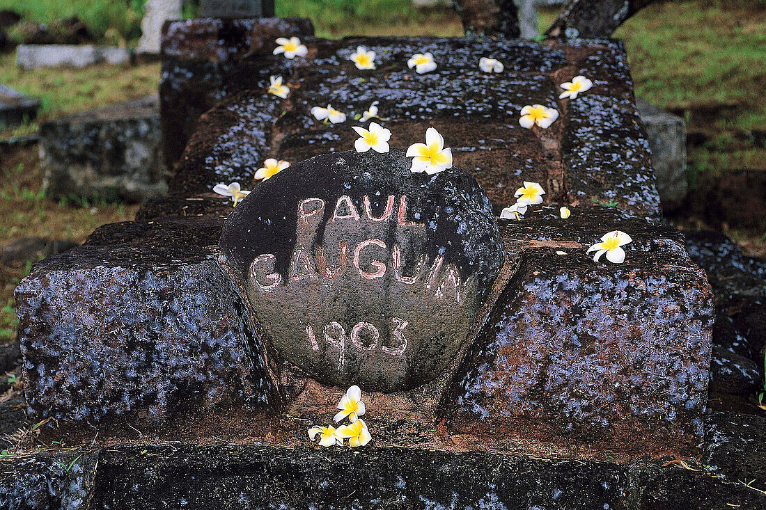 Hiva-oa. Island where Gauguin and Jacques Brel lived. Marquesas Islands. French Polynesia.