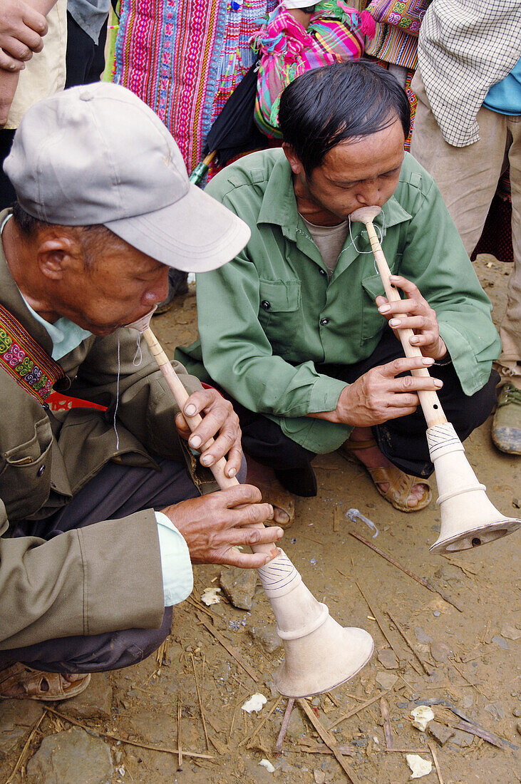 Hmong market. Bac Ha. Sapa region. North Vietnam.