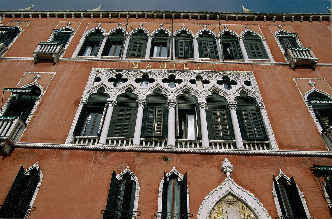 Hotel Danieli at Riva degli Schiavoni, Venice, Italy