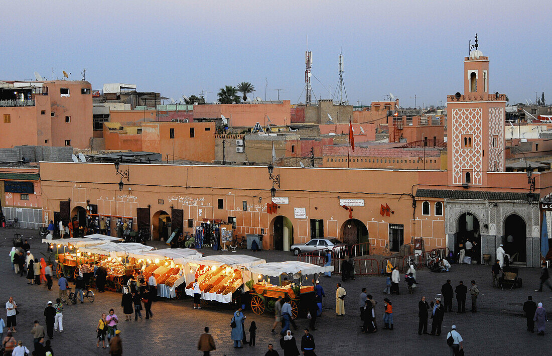 Jemaa El-Fna square. Marrakech, Morocco.