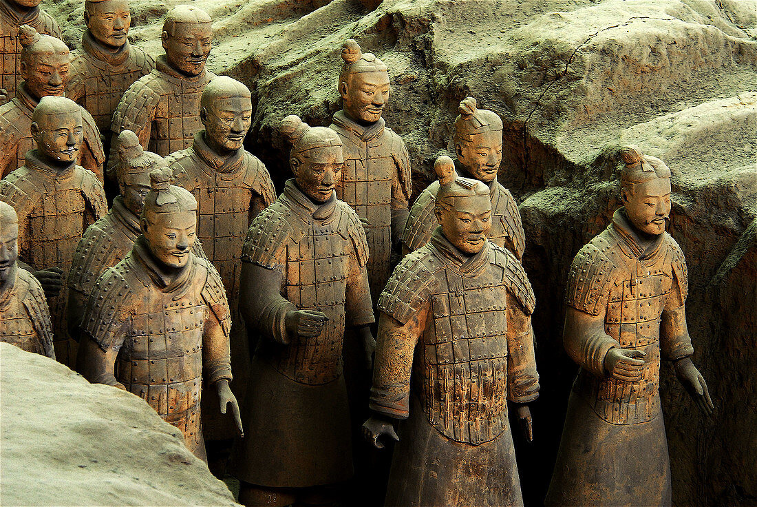 The Terracota Warriors. Xian City. Shaanxi Province. China.