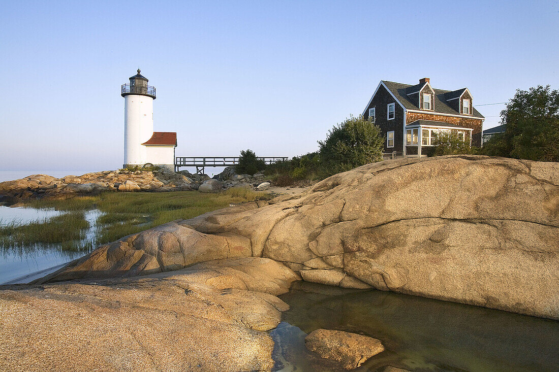 Annisquam lighthouse. Gloucester. Massachusetts. USA