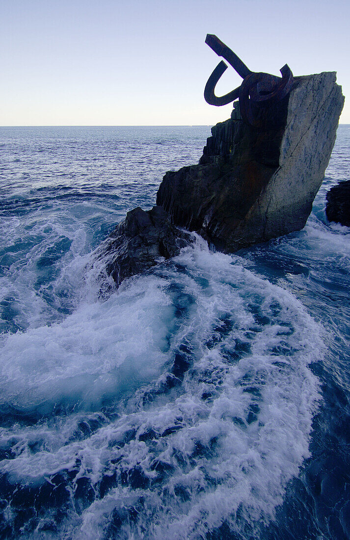 Peine de los vientos, sculpture by Eduardo Chillida. San Sebastian. Spain