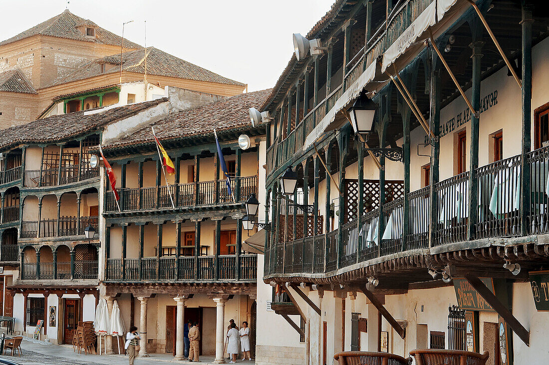 Plaza Mayor and Town Hall. Chinchón. Madrid province. Spain