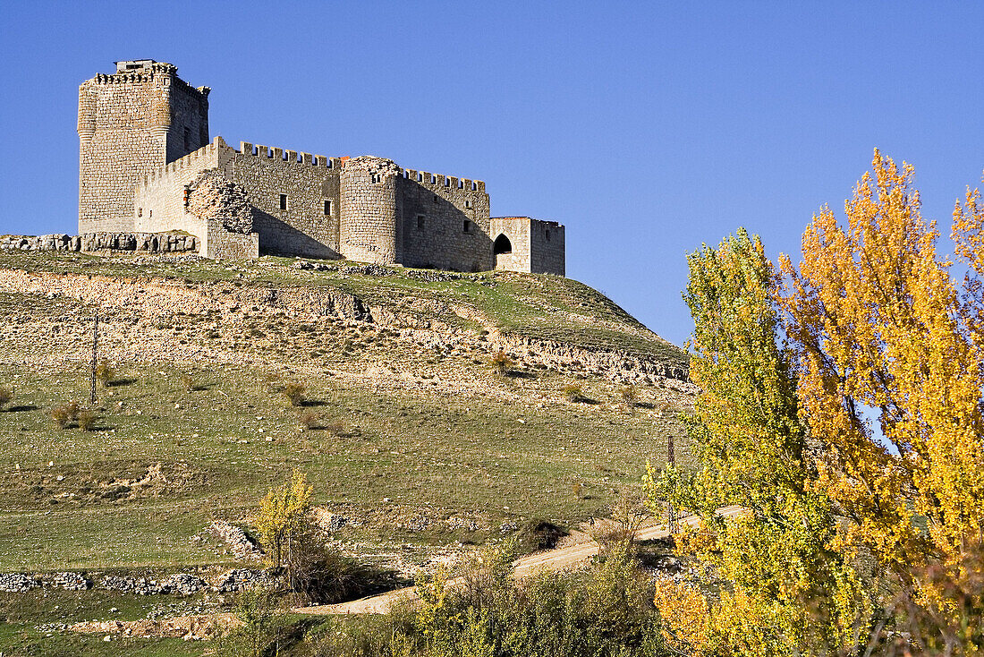Castle. Galve de Sorbe. Sierra de Ayllon. Guadalajara province. Castilla-La Mancha. Spain