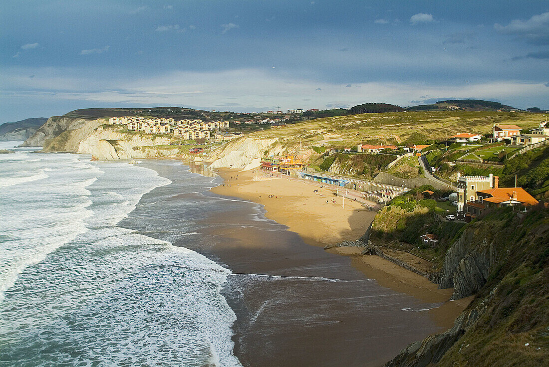 Beach in Sopelana. Biscay. Euskadi. Spain