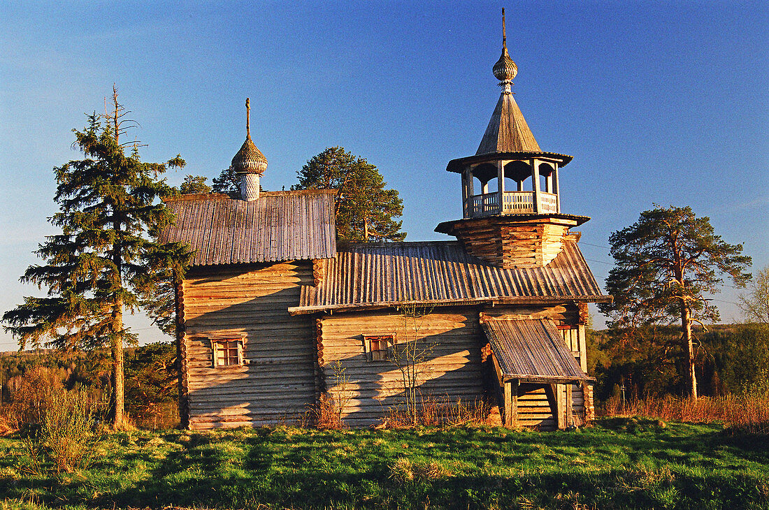 Chapel of the Blessed Virgin’s birth, Manga. Karelia, Russia