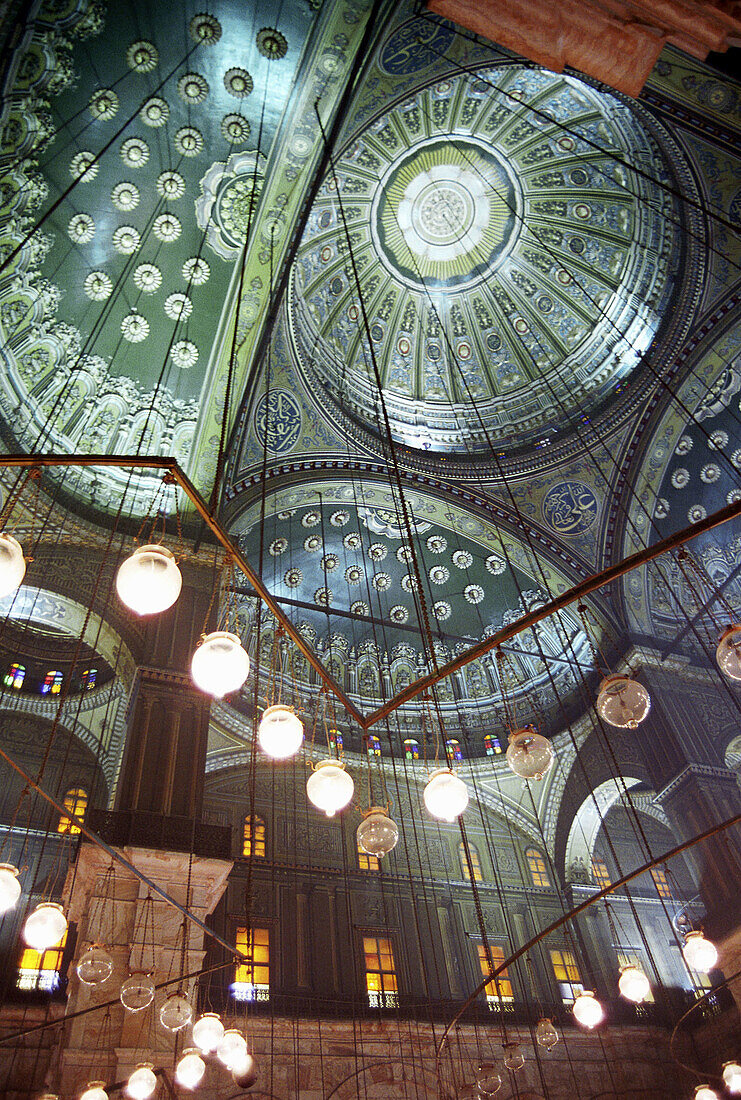 Interior of Muhammed Ali Mosque, Cairo. Egypt