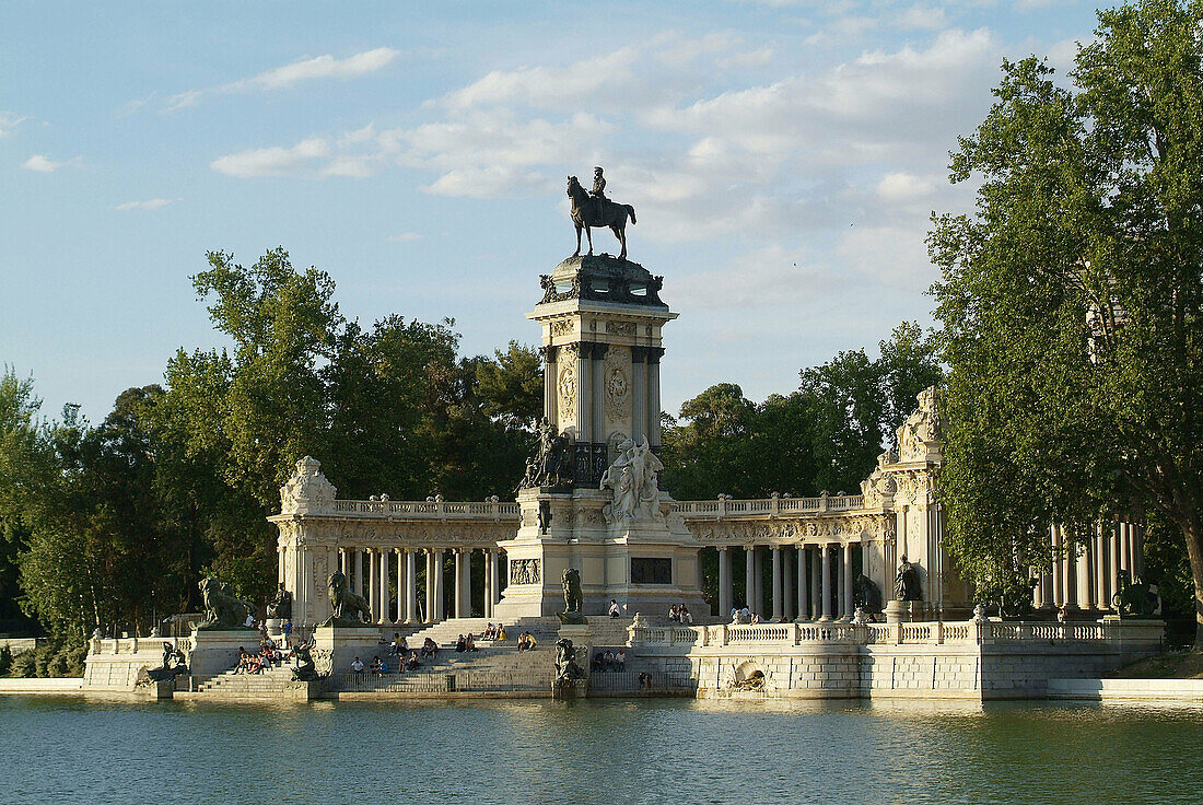 Monument to Alfonso XII, Retiro Park, Madrid, Spain