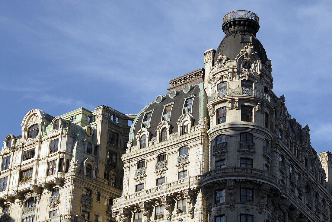 Beaux Arts Building detail. New York city. USA.