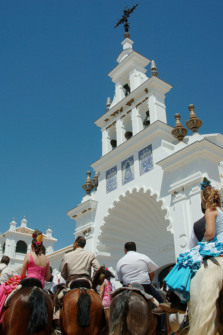 Romería (pilgrimage) to El Rocío. Huelva province, Spain