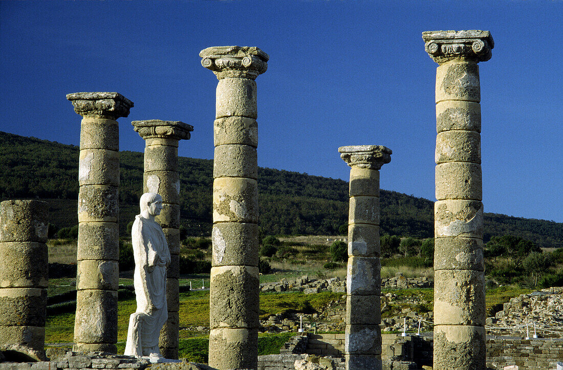 Ruins of old roman city of Baelo Claudia, Tarifa. Cadiz province, Andalusia, Spain