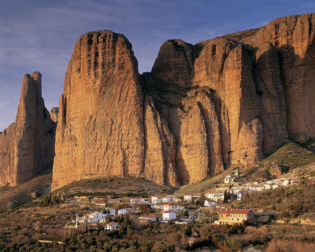 Mallos de Riglos. Huesca province. Aragon. Spain.