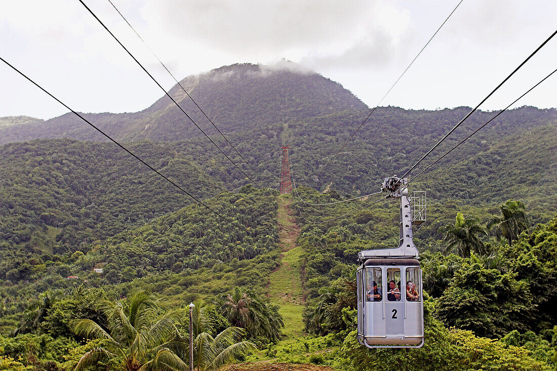 Cableway to Pico Isabel de Torres, Puerto Plata, Dominican Republic