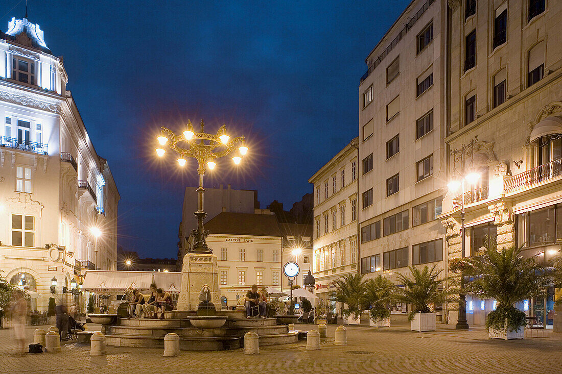 Vörösmarty tér. Budapest. Hungary.