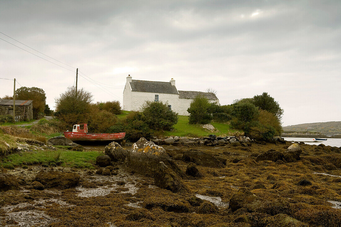 Cottage in Coulagh Bay, County Kerry, Ireland, Europe