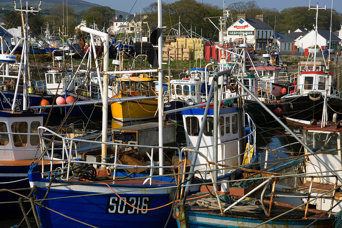 Hafen in Greencastle, County Donegal, Nordirland, Europa