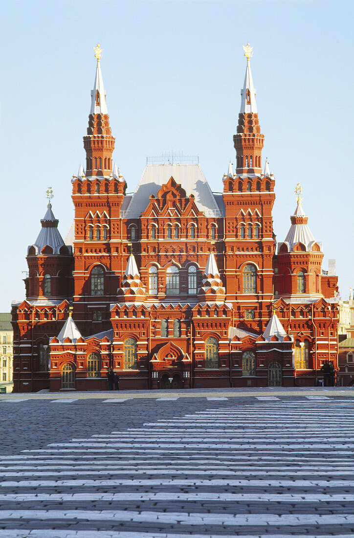 History museum on Red square in Moscow, XIX century. Russia.